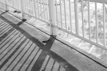 abstract wall light with shadowsの写真素材