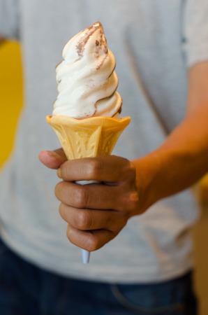 ice cream coneの写真素材