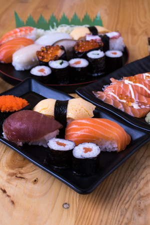 Japanese tasty sushi setの写真素材