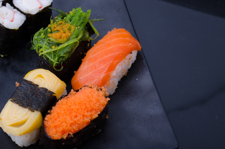 sashimi sushi setの写真素材