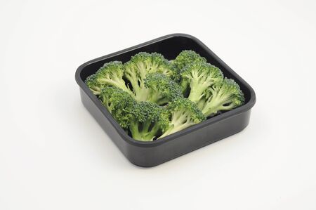 Broccoli in a plateの写真素材