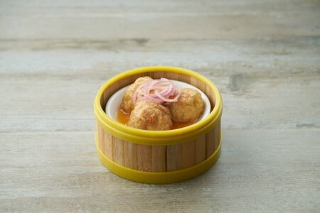 sweet & sour meat ballの写真素材