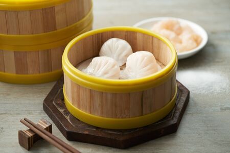 shrimp dumplingsの写真素材