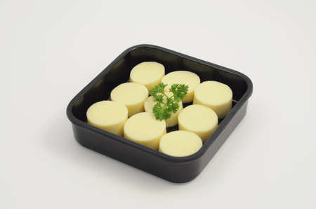 bean curd in a plateの写真素材