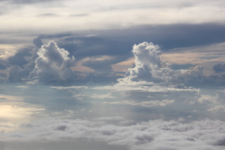 Sky on the plane.