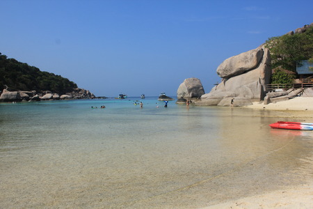 Beautiful white sand beaches and clear water.のeditorial素材