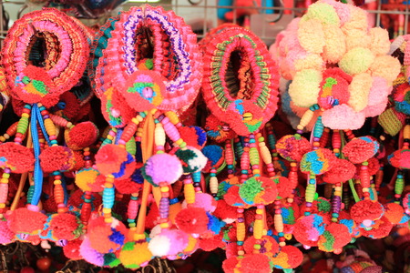 Colorful key ringの写真素材