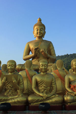 Statue of Buddha in Nakhon Nayok, Thailandのeditorial素材