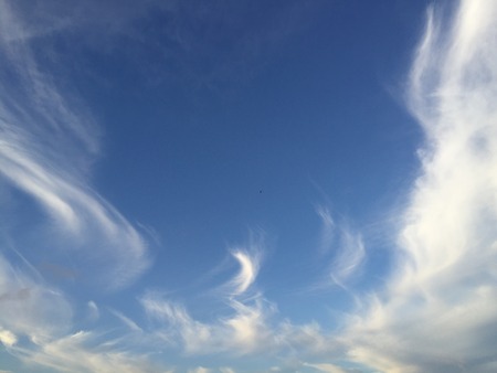 Blue sky and white clouds,backgroundの写真素材
