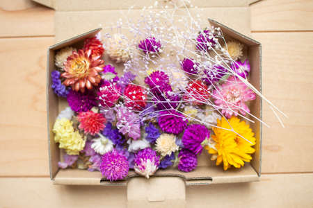 Dried flowers made at home