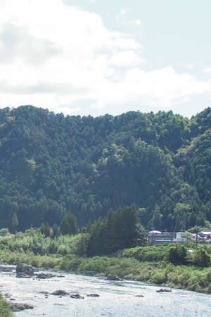A very beautiful river in Mino City, Gifu Prefecture