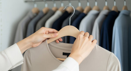 Use plain clothes or turn tags inside to avoid brands.の素材