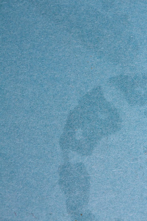 Blue cardboard paper texture, stained and messy, background material, greasyの写真素材