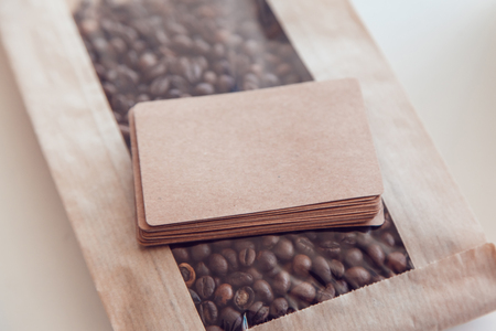 Coffee identity branding mockup set top viewの写真素材