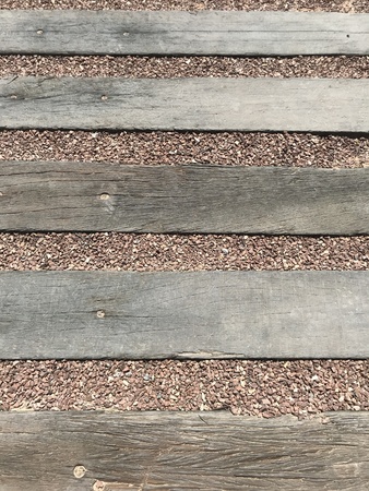 Beautiful wooden texture pattern with gravel background