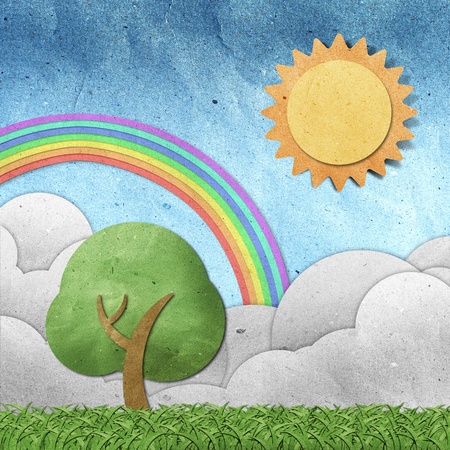 beautiful view recycled paperの写真素材