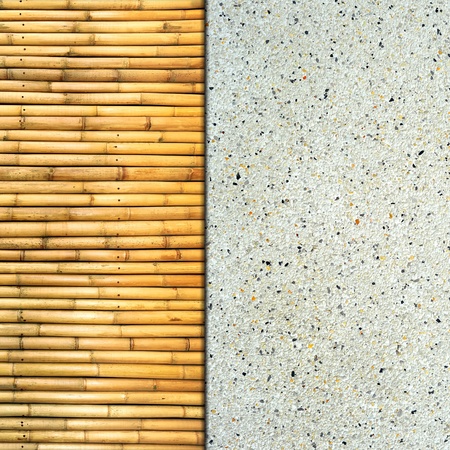sandstone and bamboo textureの写真素材
