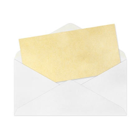 isolated Vintage Envelopeの写真素材