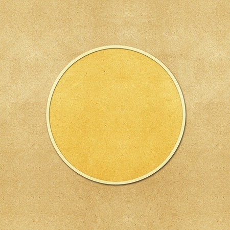 Weather recycled papercraft on grunge paper backgroundの写真素材