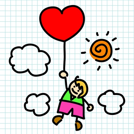 Hand draw charactor cartoon. Vector のイラスト素材