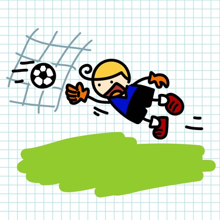 Hand draw charactor cartoon. Vector のイラスト素材