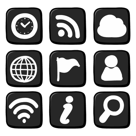  Hand draw icon set.Illustrationのイラスト素材
