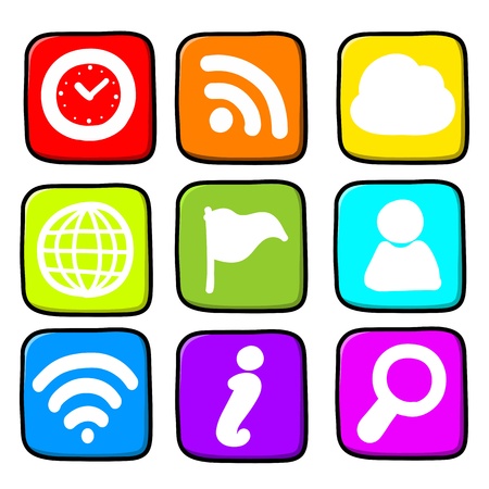  Hand draw icon set.Illustrationのイラスト素材