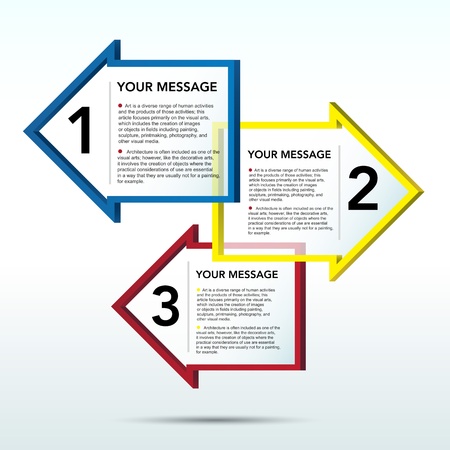 Abstract 3D arrow speech bubble background Illustrationのイラスト素材