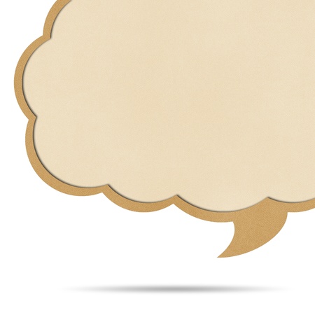 Bubble talk origami recycled papercraft .の写真素材