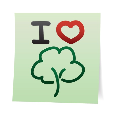 Hand draw cartoon on paper note stickers. のイラスト素材