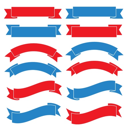 Set of  old ribbon banner ,.Illustration のイラスト素材