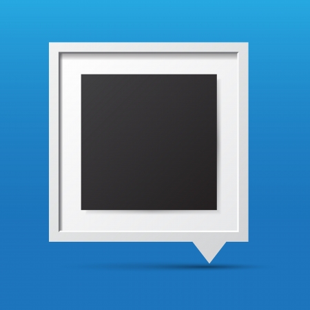 3D bubble talk frame. Design element , Illustrator EPS10のイラスト素材