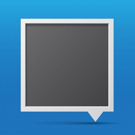 3D bubble talk blackboard. Design element , Illustrator EPS10のイラスト素材