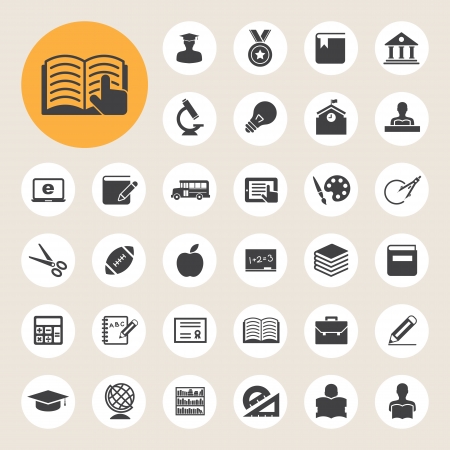 Education icons set. Illustration eps 10 Education icons set. Illustration eps 10