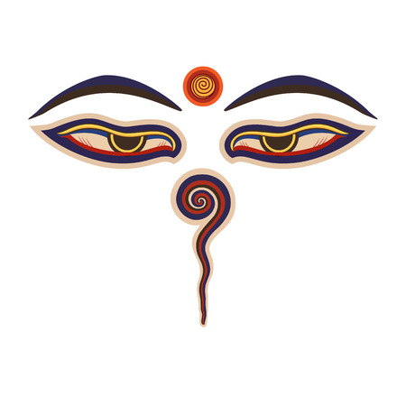 Buddha eyesのイラスト素材