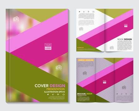 Vector of book cover,brochure,flyer ,annual report template.のイラスト素材