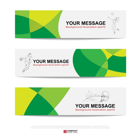 Abstract sport banner for Website Ads.のイラスト素材