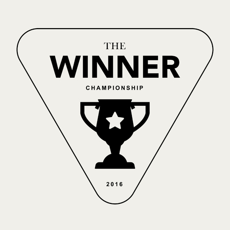 The winner vintage badgeのイラスト素材