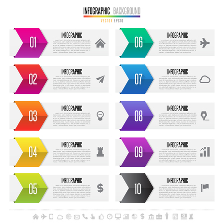 Infographics design templateのイラスト素材