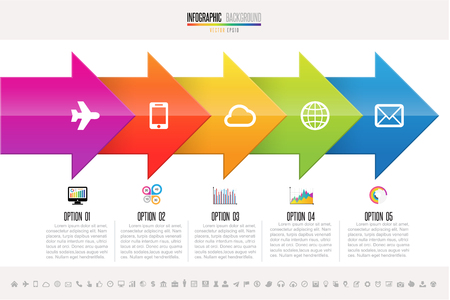 Infographics design templateのイラスト素材