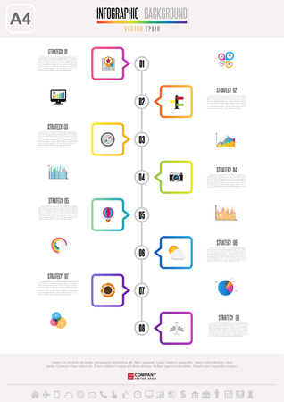 Infographics design templateのイラスト素材