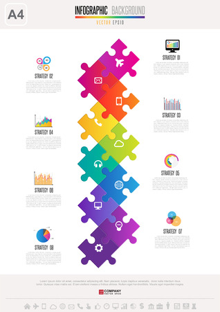 Infographics design template , Vector eps10のイラスト素材