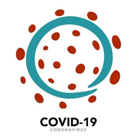 Sign caution coronavirus. Stop coronavirus banner.Vectorのイラスト素材