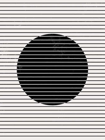 Modern Poster Art for print . Abstract Wall Art. Digital Interior Decoration Art. Vector with grunge textureのイラスト素材