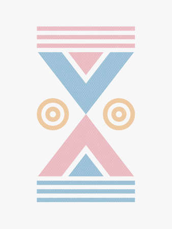 Modern Poster Art. Abstract Wall Art. Digital Interior Decoration Art with Grunge texture. Vector...