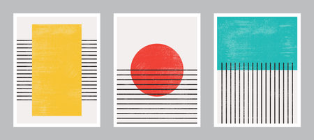 Modern Poster Art. Abstract Wall Art. Digital Interior Decoration Art. Vectorのイラスト素材