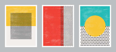Modern Poster Art. Abstract Wall Art. Digital Interior Decoration Art. Vector