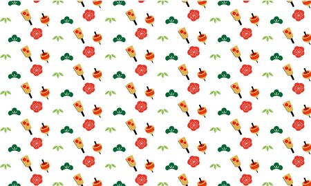 New Year's Background Illustrationsのイラスト素材