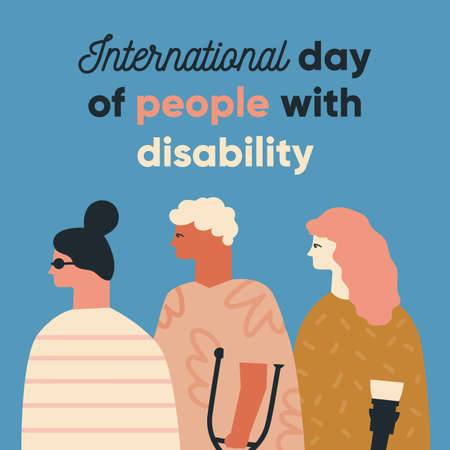 International day of people with disability.のイラスト素材