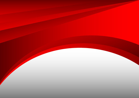 red and gray abstract waves background vector and copy spaceのイラスト素材